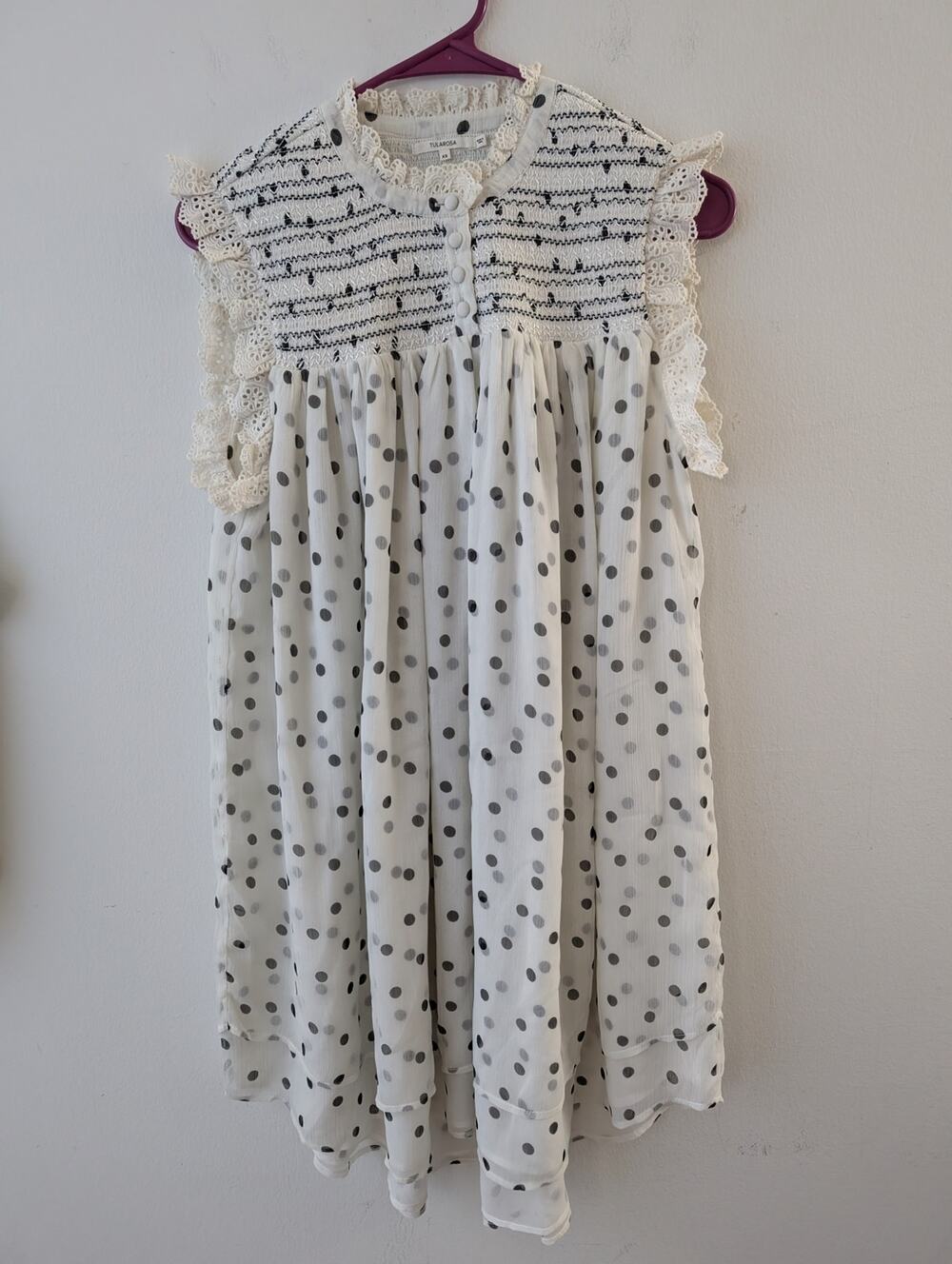 Tularosa dot print mini dress